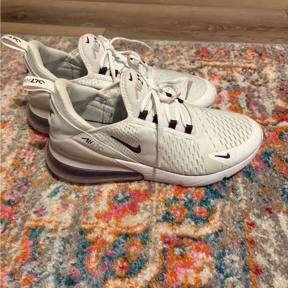 Nike Air Max 270 White/Burgundy Crush - Picture 2 of 4